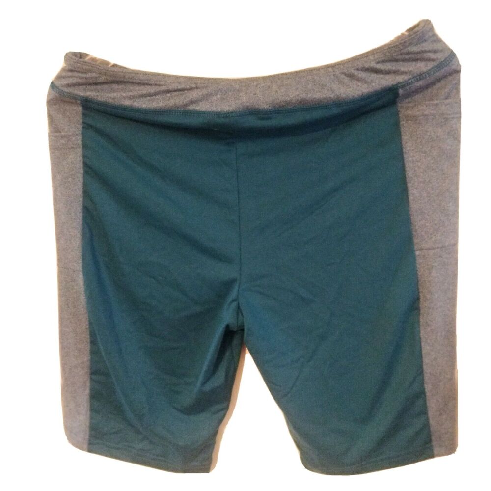 New PBX PRO Shorts Women's L Lg Large Hybrid Nylon Performance Green/Gray